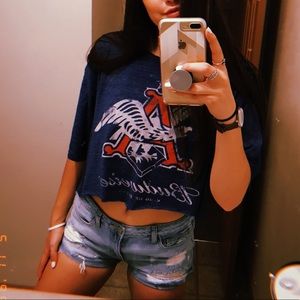 Cropped Budweiser shirt